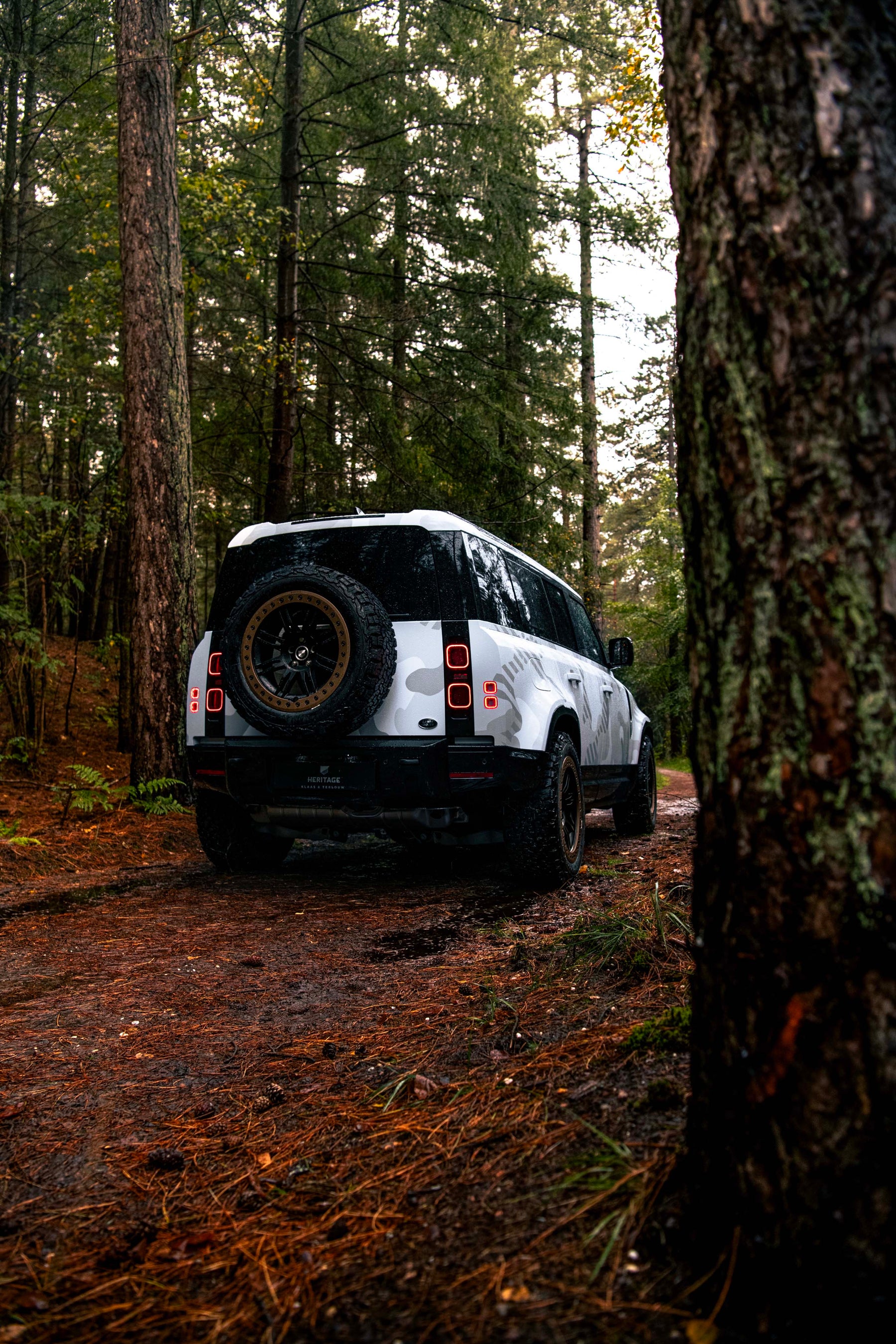 Defender 110 P400e - Camo fuji white