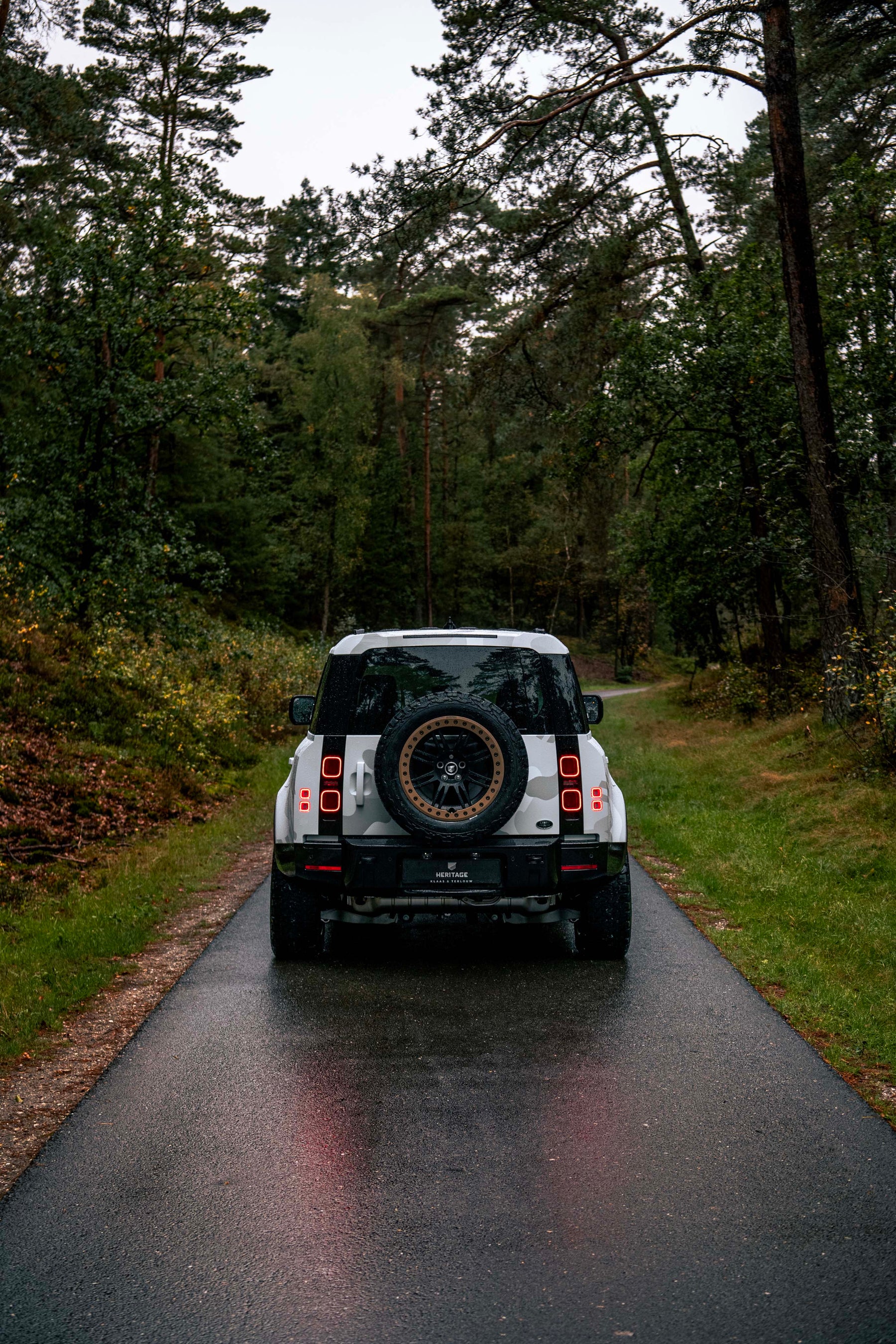 Defender 110 P400e - Camo fuji white