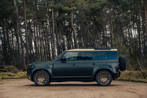 Defender 110 P400e - Satin Moss & frozen bronze