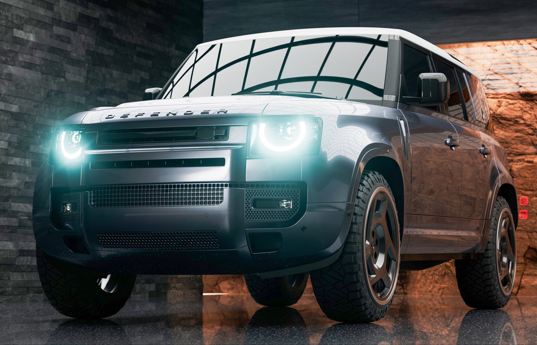 Defender 110 P300e - Carpathian grey Canned Heat