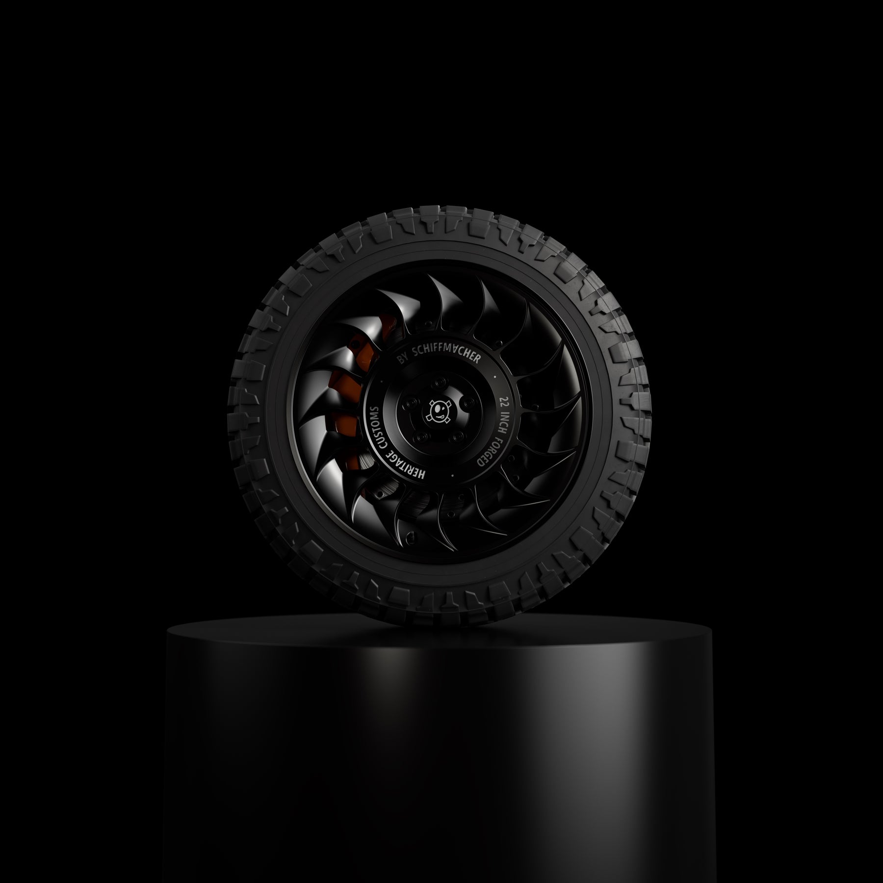 Black Turbine 22" -  By Schiffmacher