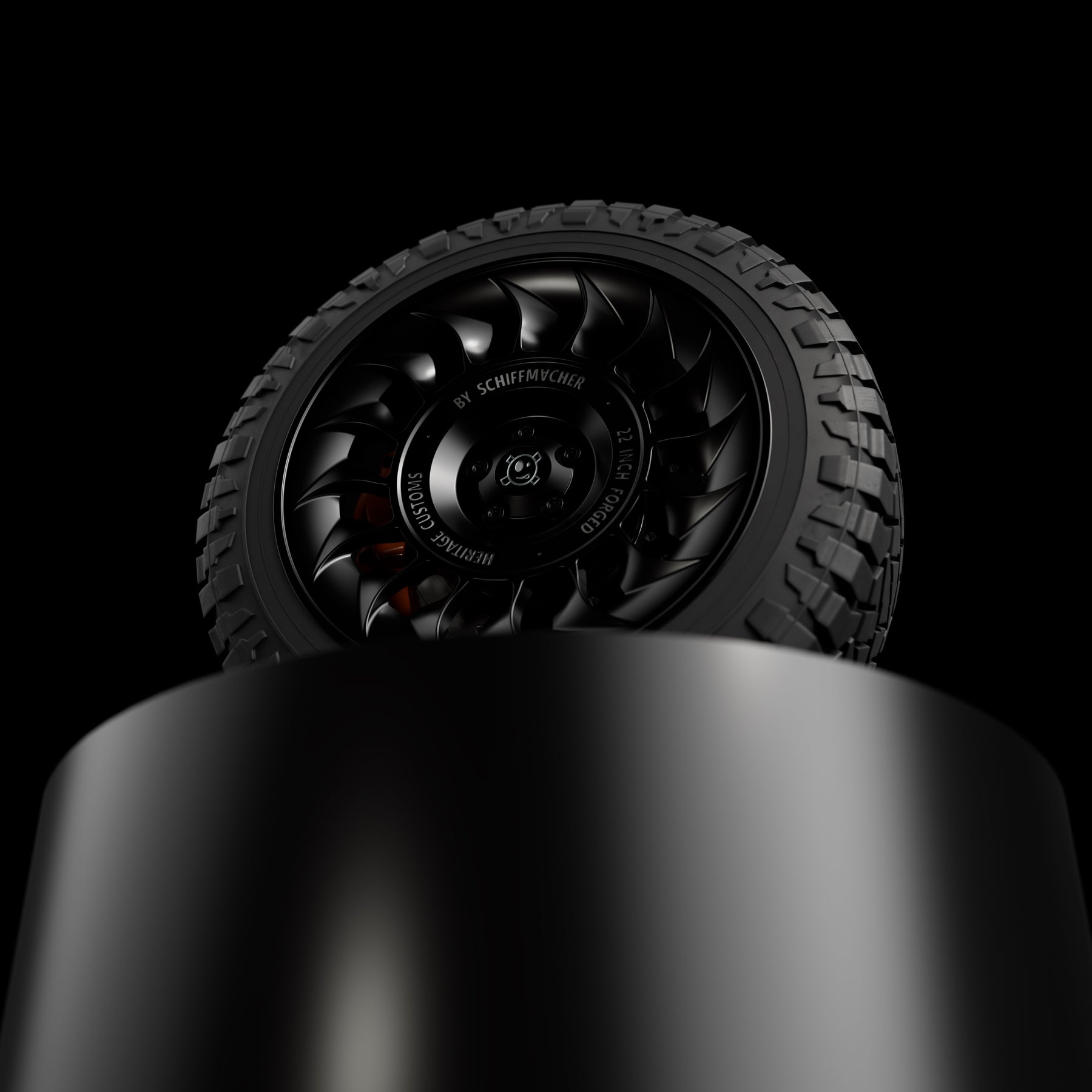 Black Turbine 22" -  By Schiffmacher