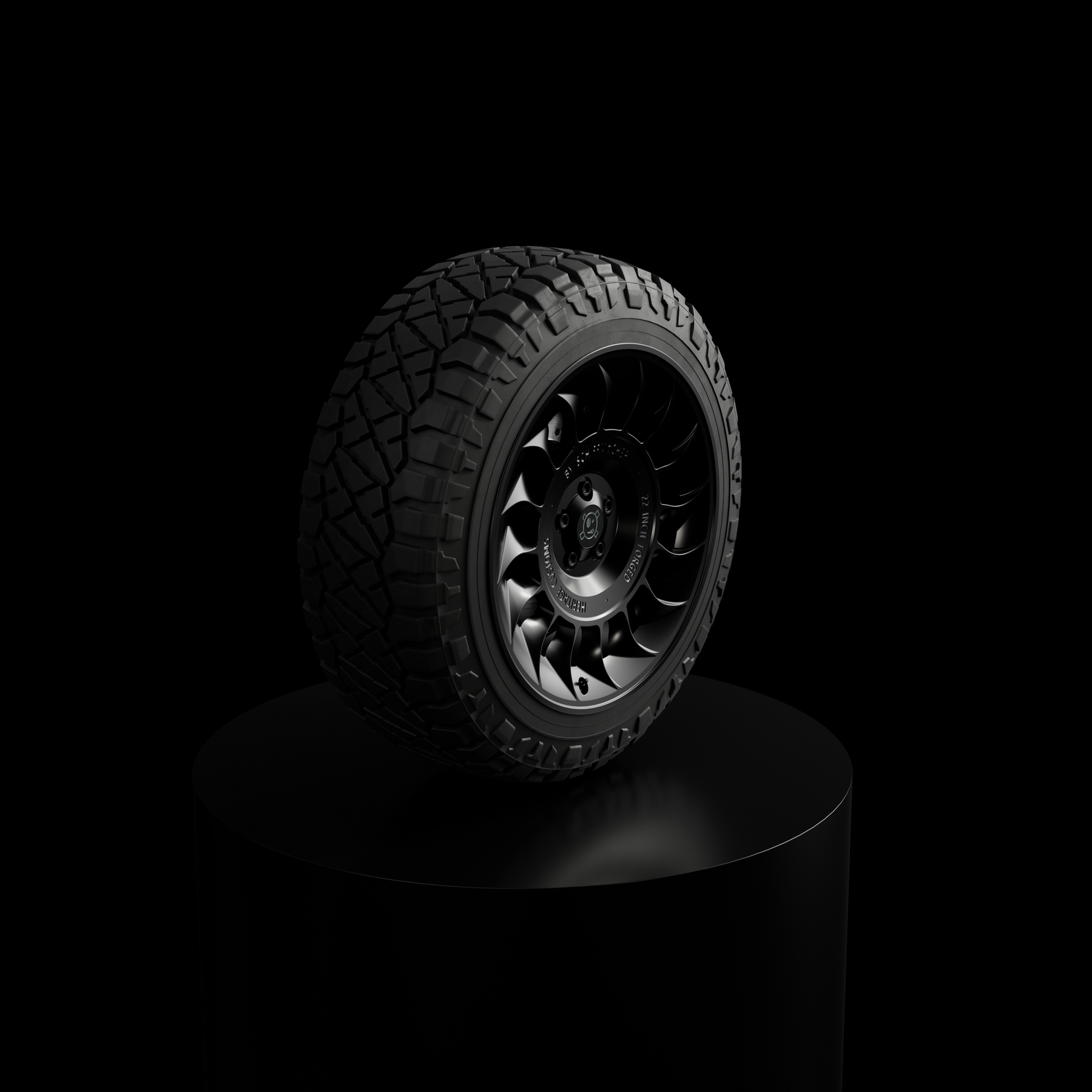 Black Turbine 22" -  By Schiffmacher